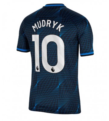 Chelsea Mykhailo Mudryk #10 Koszulka Wyjazdowych 2023-24 Krótki Rękaw